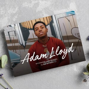 Graduation Invitation Template, Editable Graduation Card, Senior Graduation Template, Senior Graduation Announcement Template in CANVA