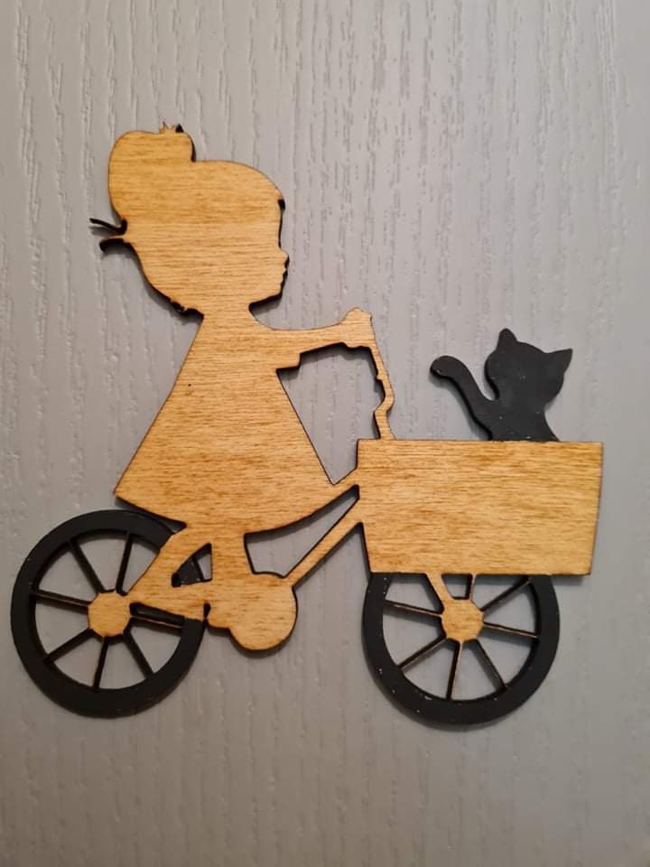 Décoration Fillette Vélo