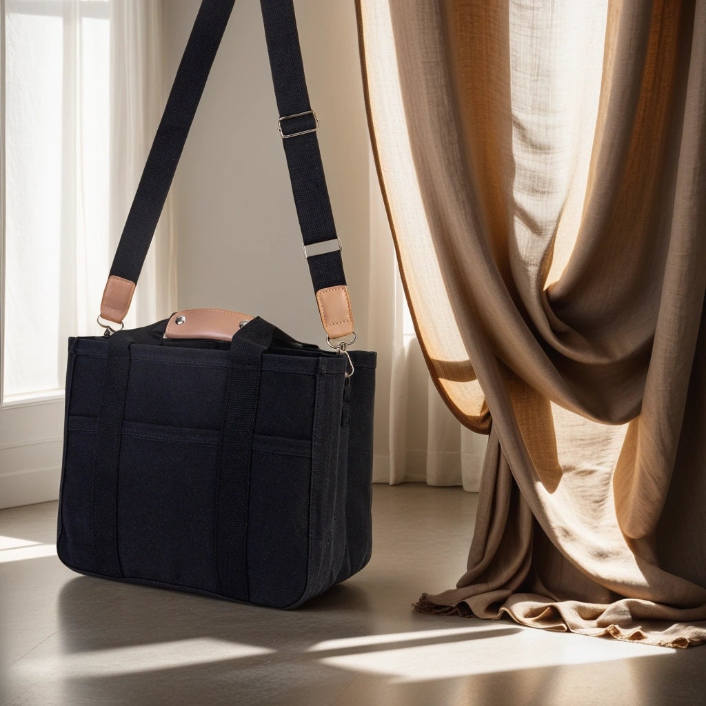 Canvas Tote Bag With Pockets Canvas Tote Bag Large Canvas Tote Bag