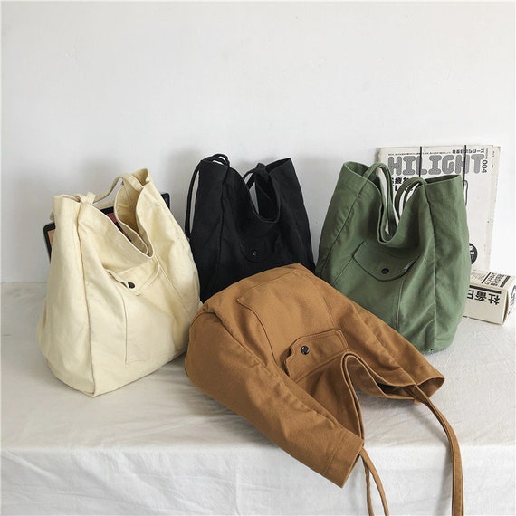148.canvas Shoulder Bag Canvas Tote Bag-corduroy Tote Bag 