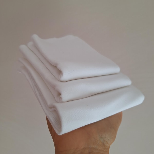 GOTS Organic Cotton Diaper Inserts: Three Sizes for All Baby Weights. Eco-Friendly Sustainable Reusable Cloth Nappy. Skin-Friendly, Natural.