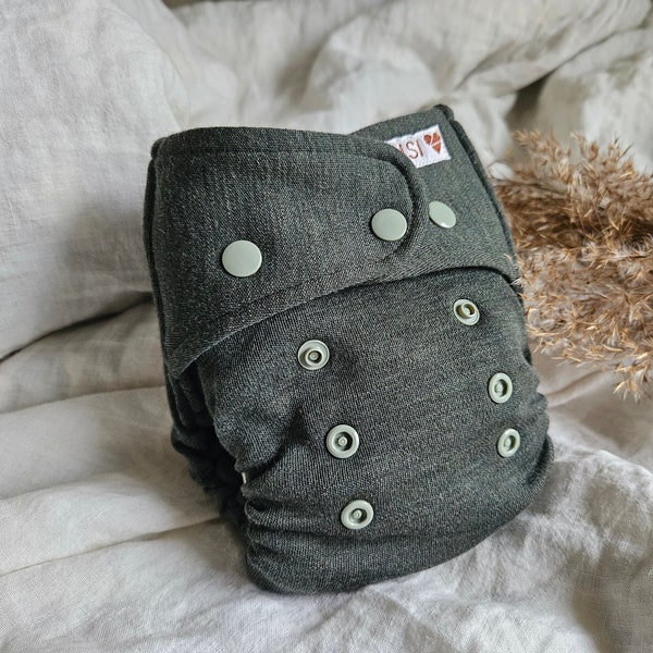 Merino wool diaper cover "Pinecone" Eco-Friendly Sustainable Reusable Washable Cloth Nappy: Skin-Friendly, Natural, Breathable and Non-itchy