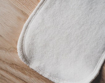 Refuerzo de cáñamo de 2 capas de alta absorbencia (GOTS orgánico) para pañales de tela. Pañal de tela ecológico, sostenible, lavable, natural y reutilizable