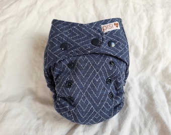 Merino wool diaper cover "Waves of the Sea" Eco-Friendly Sustainable Reusable Cloth Nappy: Skin-Friendly, Natural, Breathable and Non-itchy.