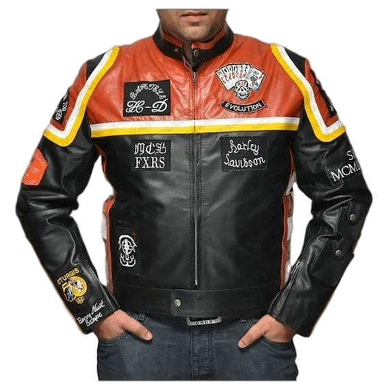 Mickey rourke shop leather jacket