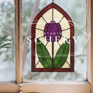 Stained Glass Template – Printable Suncatcher Pattern (PDF)