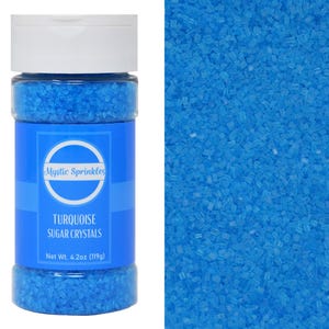 Mystic Sprinkles Turquoise - Blue Sugar Crystals 4.2 oz