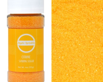 Mystic Sprinkles Citrine - Yellow Sanding Sugar 4 oz.