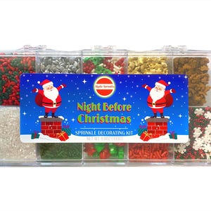 Mystic Sprinkles Night Before Christmas Sprinkle Decorating Kit 6.8 oz.