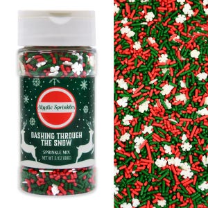 Mystic Sprinkles Dashing Through The Snow Sprinkle Mix 3.1 oz.
