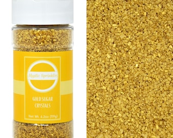 Mystic Sprinkles Gold Sugar Crystals 4.2 oz