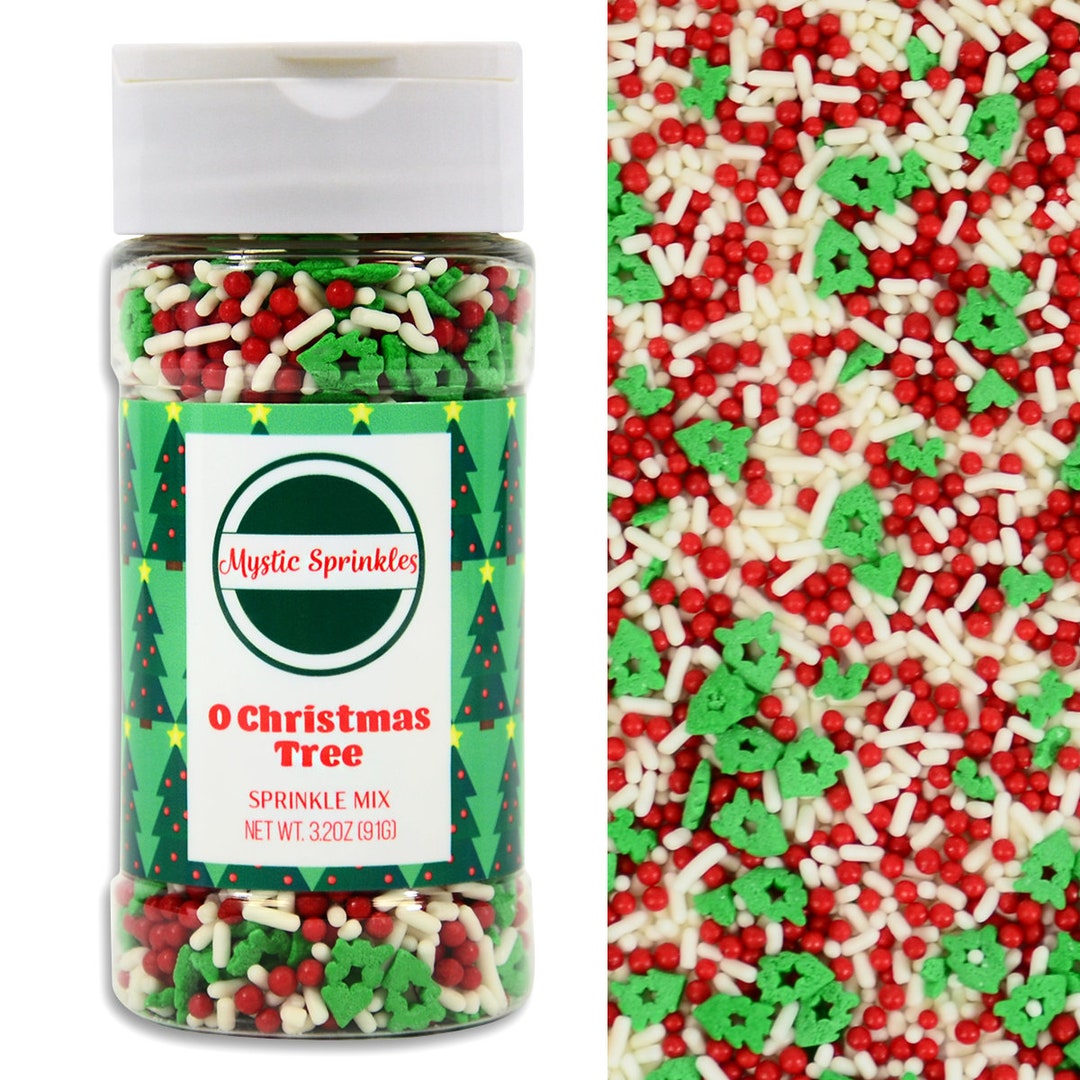 Mystic Sprinkles O Christmas Tree Sprinkle Mix 3.2 Oz. Etsy