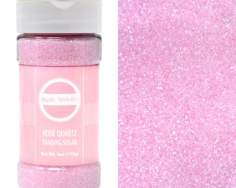 Mystic Sprinkles Rose Quartz - Pink Sanding Sugar 4oz