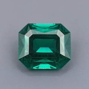 AAA Quality Lab-Grown Nano Crystal Emerald - Vivid Rich Green, Emerald Cut, Ideal for Jewelry Making, Wholesale, Ships from INDIA