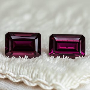 AAA Quality Pink Rhodolite Garnet Octagon Faceted Gemstone Lot - 5x3mm & 6x4mm Sizes