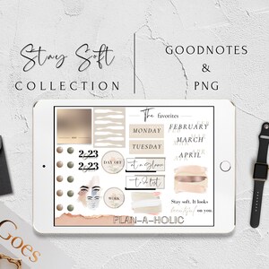 Goodnotes Stickers, Neutral Digital Stickers, Functional Digital ...