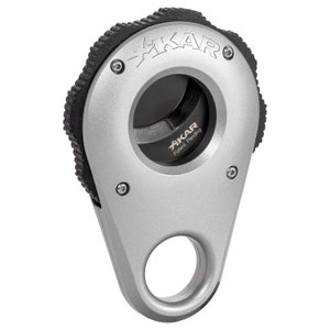 Xikar Revolution Rotary Action Cigar Cutter Power Assisted Cutting accessory cigars tool straight cut (Silver)