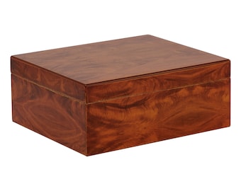 40 Capacity Burl Cedar Cigar Humidor w/ Humidifier and Hygrometer