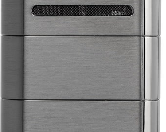 XIKAR Allume Triple Jet Tabletop Lighter, Engineered for Performance, Crisp Side Squeeze Ignition, Gunmetal, Customization can be added!