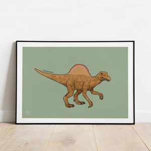 Spinosaurus Print - Kids Bedroom Artwork - Boys Bedroom Dinosaur Artwork