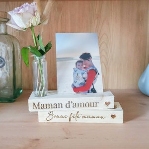 Photo holder with gift vase for grandmother's/father's day, dad, mom, grandma, grandpa-wedding-witness, godmother, godfather-frame-personalized decoration