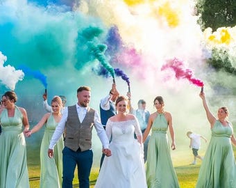 Wedding Smoke Cannon (90 Seconds) Ring Pull® Overlay Perfect for Weddings | Gender Reveal | Paintball | Photography | Special Effects