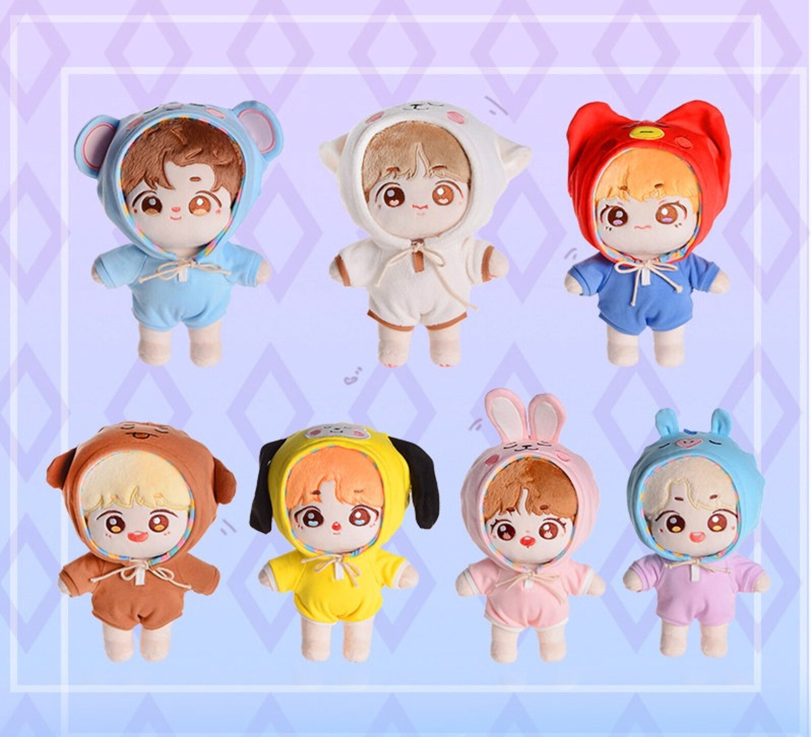 BTS Plushie Dolls V Korean Kpop Idol Toys Regalos para sus Etsy México