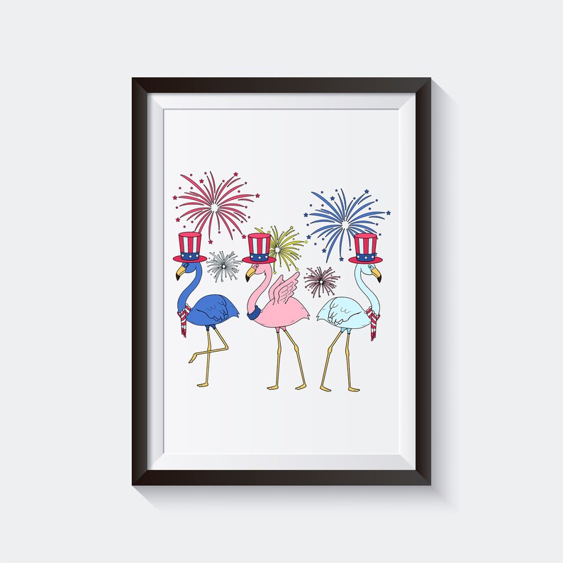 flamingo 4th of july