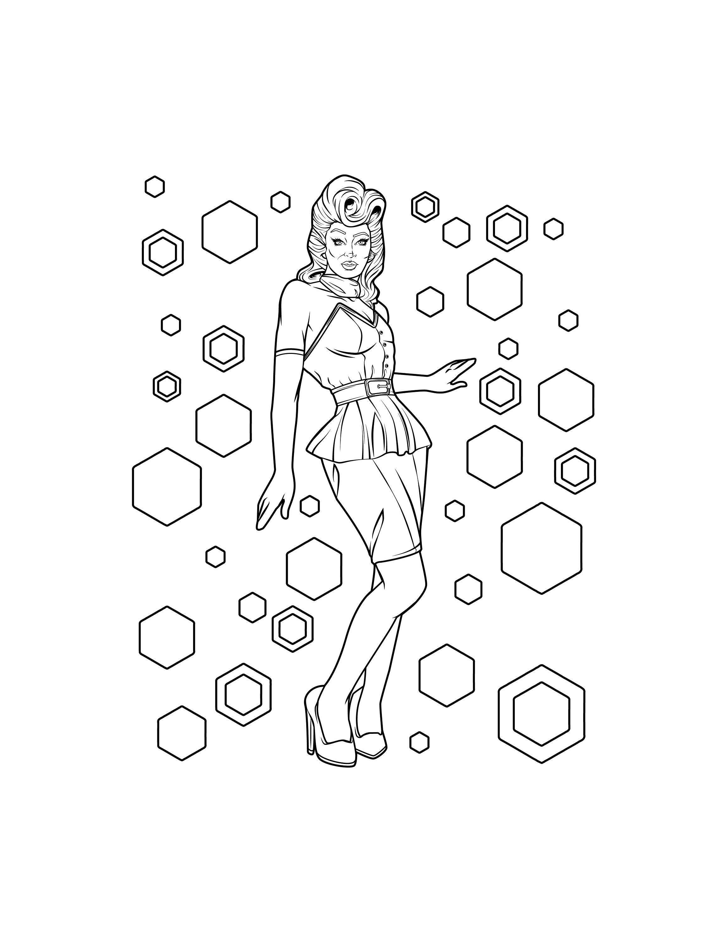 Drag Queen Adult Coloring Page / Digital Download / Drag Race - Etsy