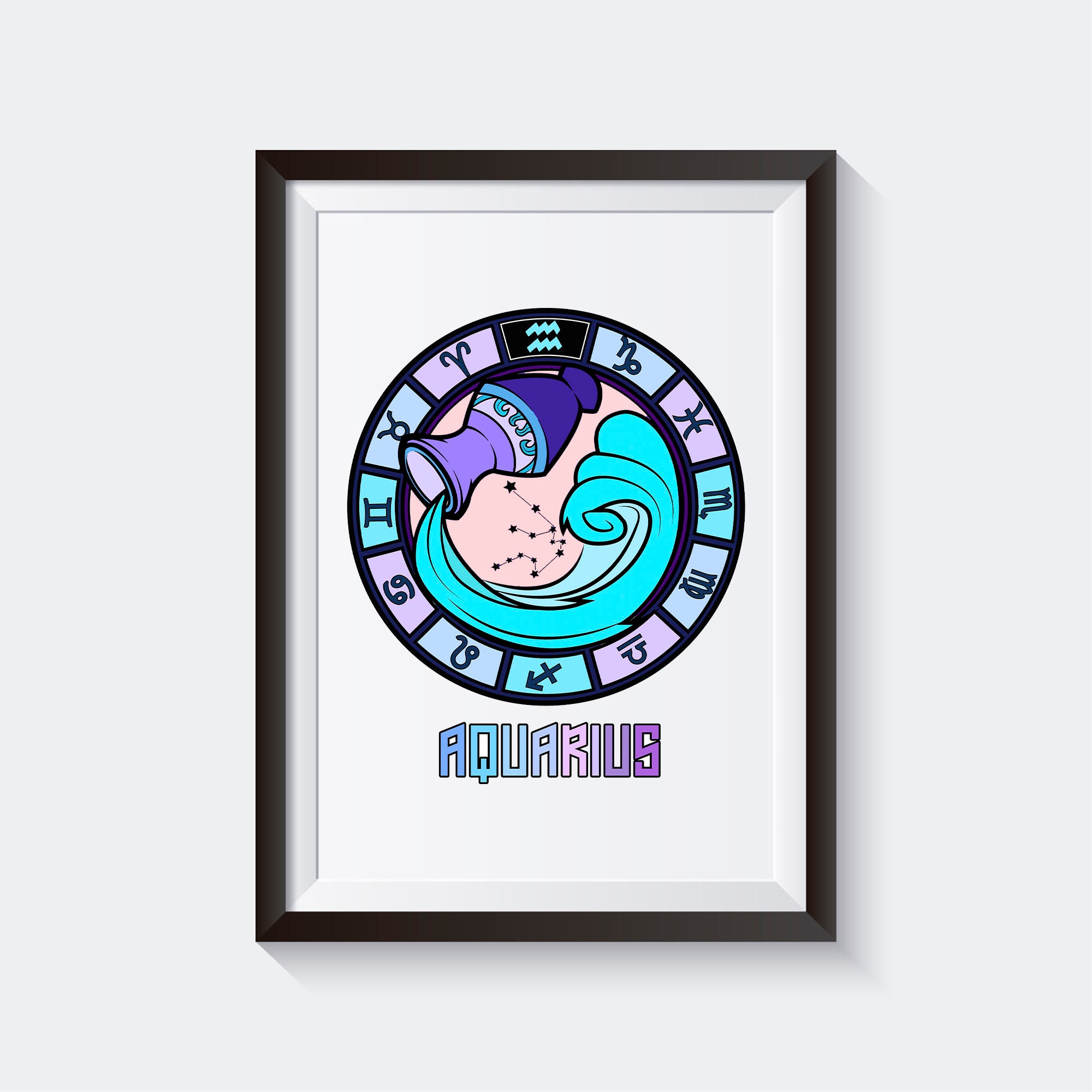 Zodiac Sign Printable / Zodiac Symbol / Digital Download / Etsy Canada