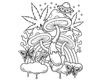 trippy coloring book etsy ireland