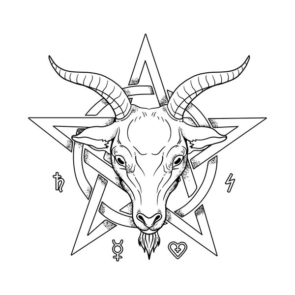 Pentacle Coloring Page Etsy UK