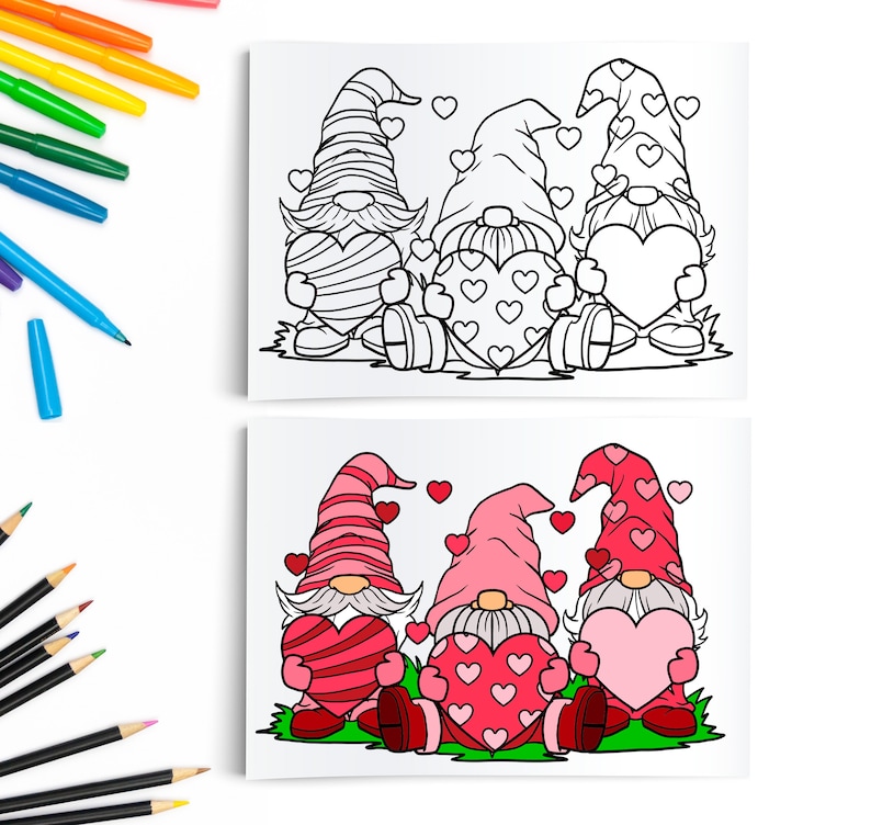 valentines-gnomes-printable-coloring-kids-valentines-day-downloadable-heart-gnomes-digital