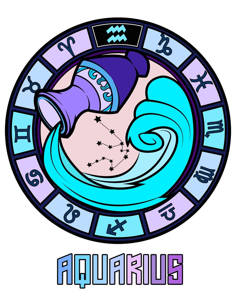 Zodiac Sign Printable / Zodiac Symbol / Digital Download / - Etsy