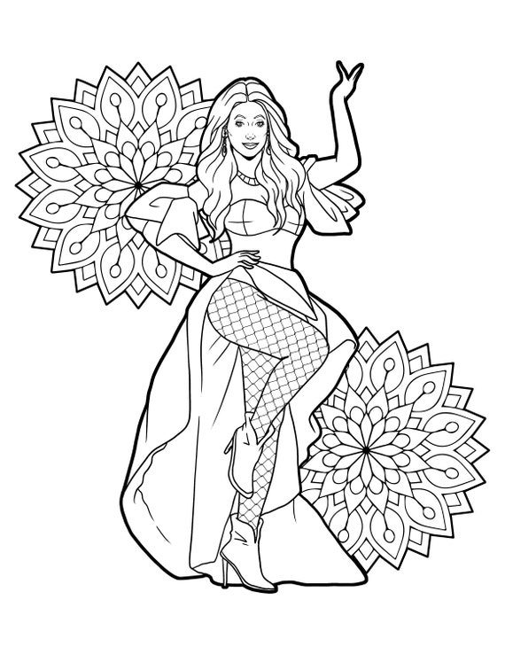 Dragon Queen Adult Coloring Page – auralynne