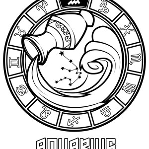 Zodiac Sign Printable / Zodiac Symbol / Digital Download / - Etsy Canada