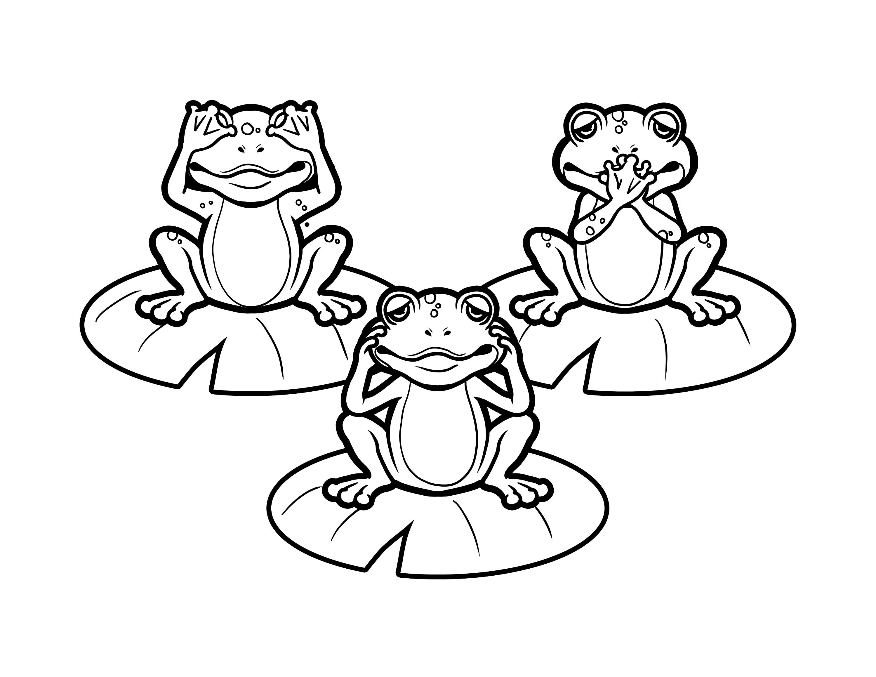 Ver Hear Speak No Evil Frogs Imprimible / Descarga Digital / Etsy México