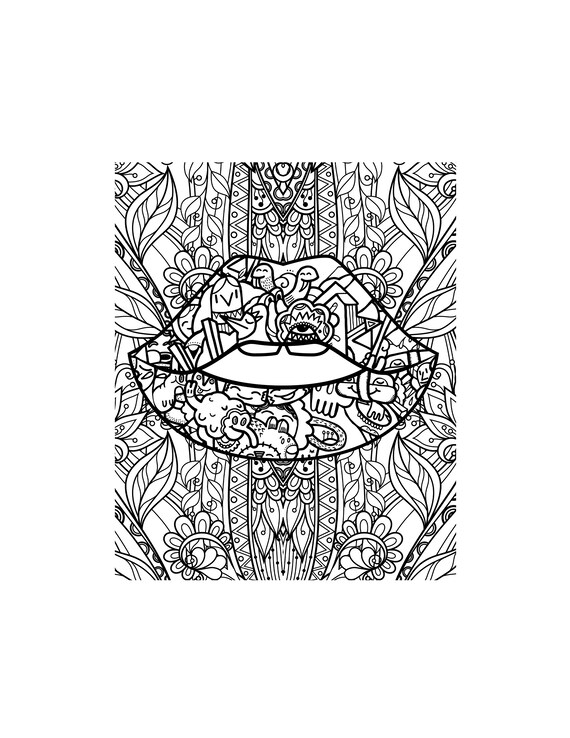 Lips Coloring Pages Printable - Get Coloring Pages