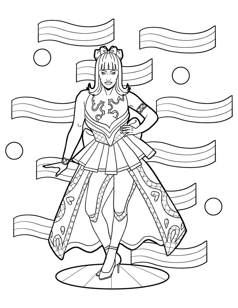 Drag Queen Adult Coloring Page / Digital Download / Drag Race / Gay ...