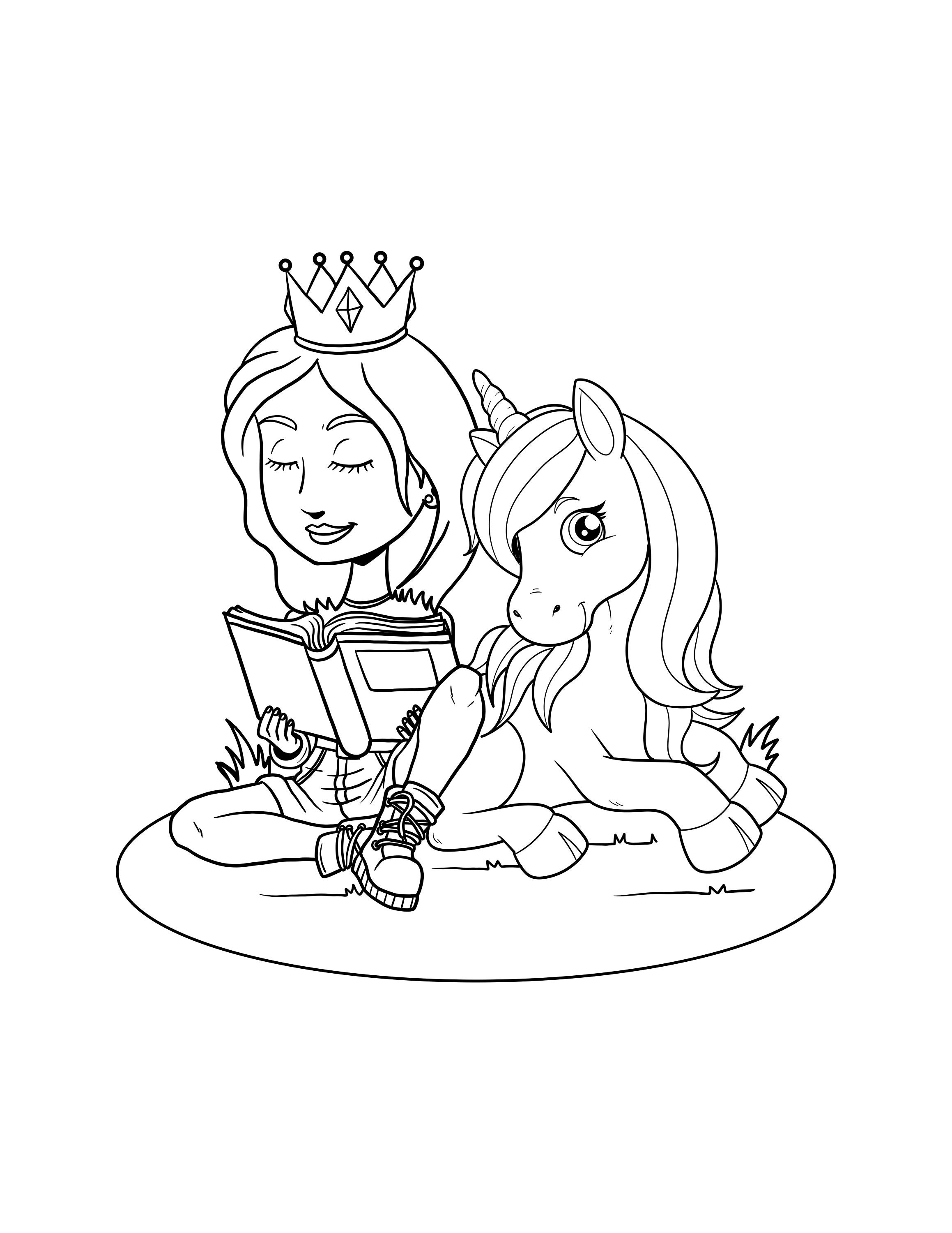 Magical Unicorn and Princess Printable / Digital Download / Etsy