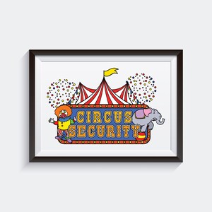 Circus Carnival Printable PDF / Digital Download / Circus Coloring Book ...