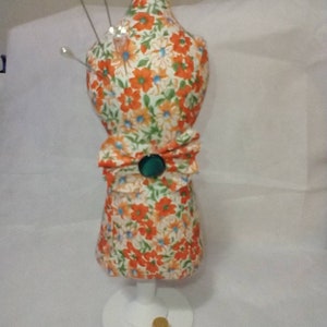 Floral Mini Dress Form Mannequin Pincushion sets