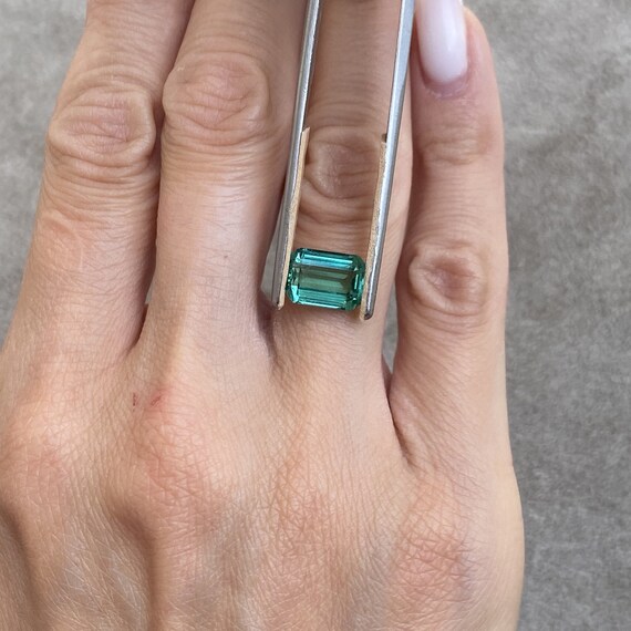 Flawless emerald shop cut diamond