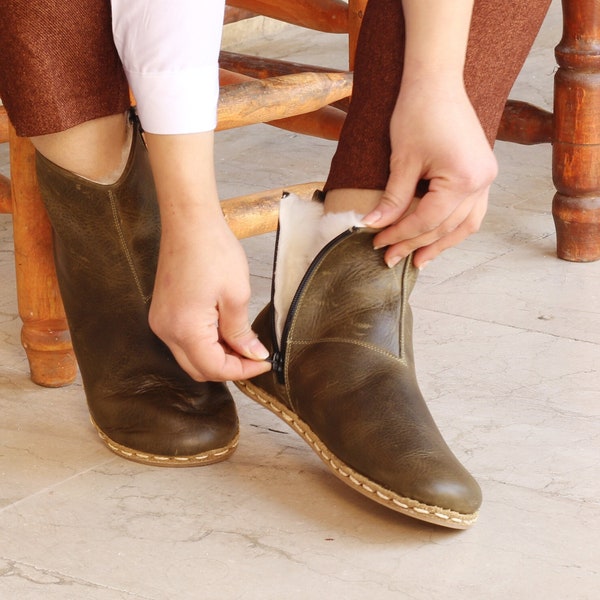 Zero Drop Ankle Boots Etsy