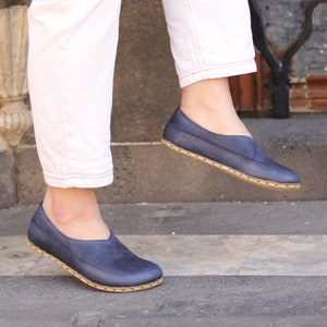 Earth Shoe | Handmadeshoes for Women, Crazy Navy Blue