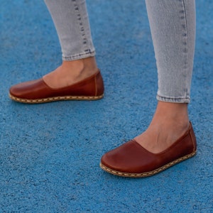 Grounding Shoe, Grounding Shoe Woman, Barefoot Shoe Woman, Earth Grounding Shoe Tornado Brown image 4