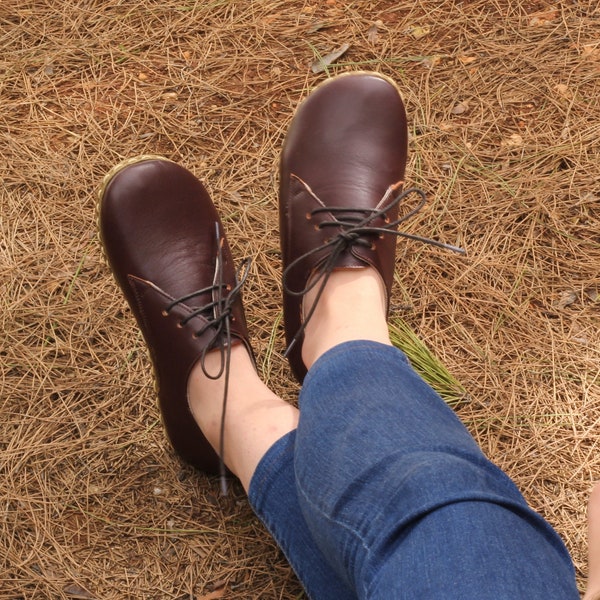 Earth Shoe | grounding shoe woman | earthing shoe copper | leatherful shoes | Bitter Brown