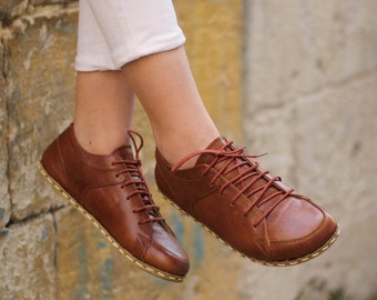 Brown Leather Sneakers | Sneakers For Womens | Handmade Sneakers | Leather Sneakers | Antique Brown