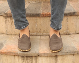 Grounding Shoe | Earthing shoe copper, Handmadeshoes, Wide Toe Box, Gray Nubuck