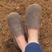 Grounding Shoes Women | Earthing Grounded Shoe | Barefoot Shoes Women | Handmadeshoes | All Leather Shoes| Minimalistic Shoes | Gray Nubuck